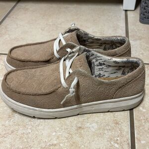 Ariat Hilo Floral Tan Tooled